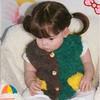 寶寶拼色坎肩（4-1）毛巾線棒針編織寶寶馬甲織法視頻教程