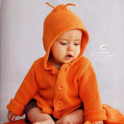 超萌婴幼儿棒针连帽外套毛衣 法国针织杂志Phildar71款 