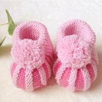 婴儿小鞋子编织视频之棒针南瓜鞋贝壳鞋宝宝鞋的织法