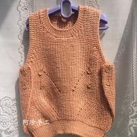 儿童棒针韩版毛衣之宝宝系扣背心编织教程