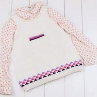 （3-3）棒针可爱裙摆背心织法之零基础学编织儿童毛衣