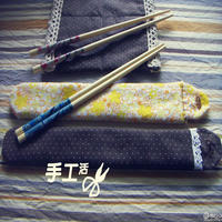 布艺DIY之为筷子穿上漂亮花衣裳 环保生活小创意
