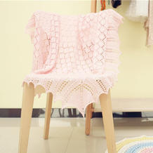 卡农皇室婴儿毯织法视频（3-3）萌芽手工棒针编织蕾丝花边