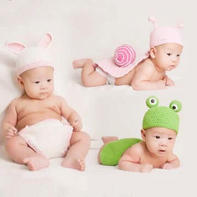 3款宝宝百天拍摄道具之帽子与兜兜裤编织视频教程（5-3）蜗牛款触角钩法