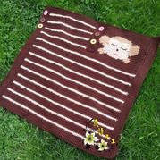 手工编织宝宝毯之可爱钩针小猴毛毯