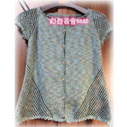 快乐编织机LK150机织作品之女士夏季凉爽小开衫