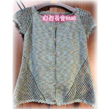 快乐编织机LK150机织作品之女士夏季凉爽小开衫