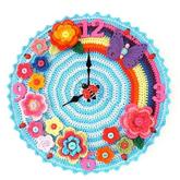 “时间”也可以丰富多彩 毛线编织创意钟表装饰集锦