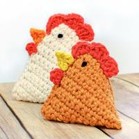 超简单的毛线编织DIY小公鸡 可做成香囊挂饰及毛线粽子