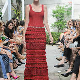 热烈美丽的夏天——钩针红色系美裙欣赏