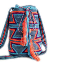 大熱的wayuu包簡單編織說明和包身圖解