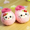 棒针编织绒绒线Kitty猫婴儿学步鞋视频教程（7-3）高筒鞋口 