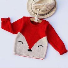 儿童狐狸毛衣（2-1）婴幼儿棒针毛衣零基础视频教程
