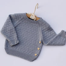 儿童棒针插肩袖中性毛衣（2-2）婴儿毛衣编织视频教程