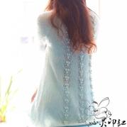 仙氣十足女士棒針亮片馬海裙式毛衣