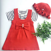 兒童背心裙套裝編織視頻教程（3-1）寶寶背心裙織法