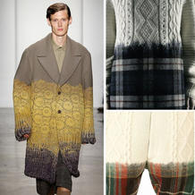 它是毛衣还是西装？毛线编织与面料混合在一起的服饰