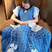 观影标配趣味毛线编织同款抱毯 迪士尼公主钩毯设计欣赏