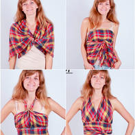 漂亮MM教你围披变夏季美衣的4种方法 可玩转四季的围巾穿搭技巧 