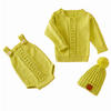 婴幼儿毛衣三件套编织视频教程（5-1）肩开扣套头毛衣织法