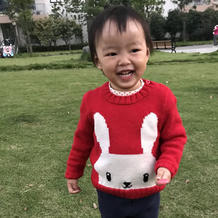 宝宝棒针小兔子毛衣（附自己设计毛衣的编织方法和袖子缝合法）