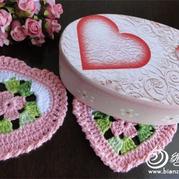 织女之“心" 美美的各种心形钩织大集合