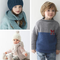 这些宝贝的毛衣件件想让人抱回家 phildar2017-2018法国针织儿童秋冬毛衣欣赏