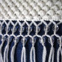 簡單漂亮毛線編織圍巾bulingbuling流蘇的制作方法