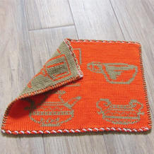 非常适合织毯子织围巾的有趣双色双面编织 