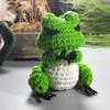 用毛线编织一款蛙儿子 钩针旅行青蛙编织视频