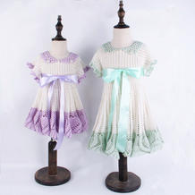 萌朵朵小仙裙（2-1）缎带与毛线结合的钩针公主裙编织视频教程