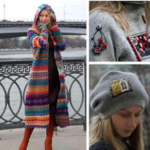 俄毛衣设计师实力演绎掌握多种手工技能是多么的有必要