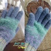 冬日里的温暖编织 棒针粗线五指手套教程 