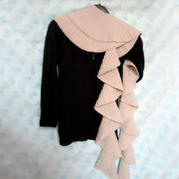 织法非常简单的时尚棒针围巾