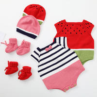 跳跳糖婴儿帽（3-2）婴幼儿棒针爬服套装编织视频