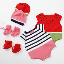 跳跳糖婴儿帽（3-2）婴幼儿棒针爬服套装编织视频