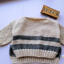 简单好织结构有趣的儿童棒针休闲套头毛衣