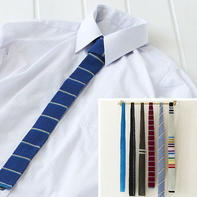 6款时尚简洁休闲毛线手编领带编织图解