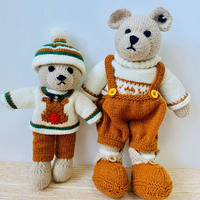 棒針玩偶篇--羅密歐與滑雪小熊 