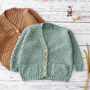 欢乐颂小开衫（2-2）棒针儿童毛衣外套编织视频教程