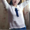無需縫合萌芽學(xué)院風(fēng)女士棒針V領(lǐng)背心