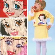 迪士尼公主系列兒童卡通毛衣圖案