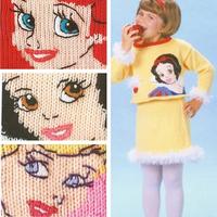 迪士尼公主系列儿童卡通毛衣图案