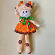 愛心編織喵夫人火雞棉鉤針人形玩偶小鹿 