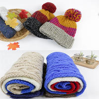 拼色麻花圍巾（2-1）帽子圍巾系列編織視頻
