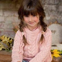 一组欧美风格的儿童长袖毛线衣款式欣赏