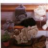 大象兔子小熊動物造型兒童棒針絨絨線圍巾與手套