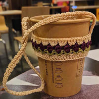 简单好织创意钩针郁金香奶茶杯套
