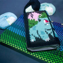 宠物小精灵图案钩针钱包外套 图案也可以用于织毛衣