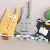玩偶大嘴兔(2-1)家用编织机LK150机织玩偶编织视频
